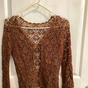 Macrame shrug